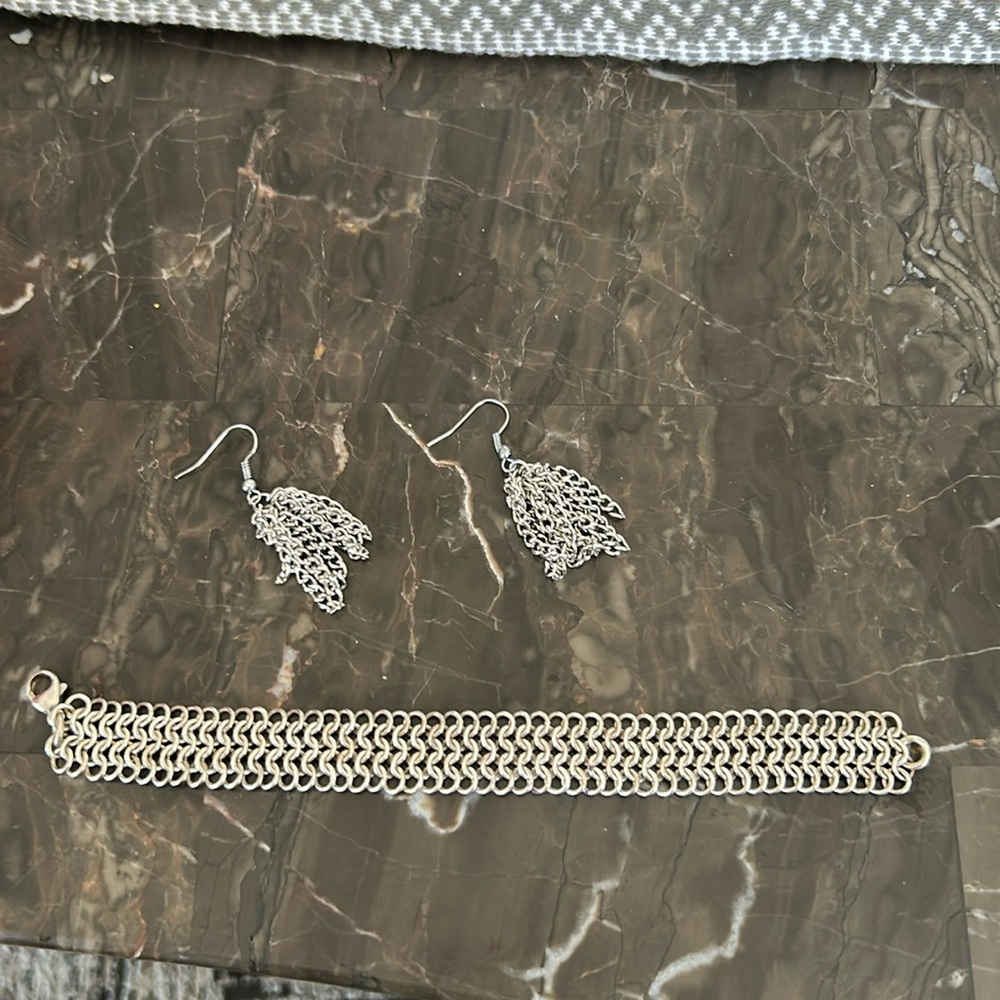 Handmade silver set.